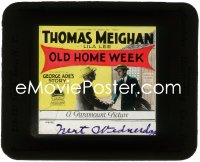 2y1739 OLD HOME WEEK glass slide 1925 Thomas Meighan pretends to be rich to impress his home town!