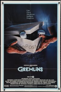 2y0746 GREMLINS 1sh 1984 cute, clever, mischievous, dangerous, Joe Dante Christmas horror comedy!