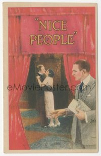 2y1660 NICE PEOPLE herald 1922 Bebe Daniels gets stranded at a farm & Wallace Reid helps her, rare!