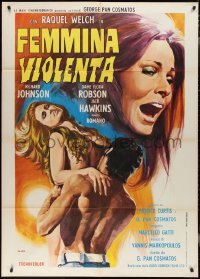 2y0337 RESTLESS Italian 1p 1973 completely different art of sexy naked Raquel Welch by Alessandrini!