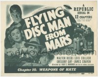 2y0981 FLYING DISC MAN FROM MARS chapter 10 TC 1950 Republic sci-fi serial, Weapons of Hate!