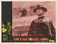 2y1154 FOR A FEW DOLLARS MORE LC #7 1967 Lee Van Cleef shoots over Clint Eastwood from balcony!