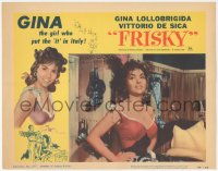 2y1157 FRISKY LC #1 1956 best close up of super sexy Gina Lollobrigida standing by bed!