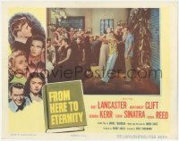2y1158 FROM HERE TO ETERNITY LC 1953 Montgomery Clift watches Frank Sinatra dancing while on leave!