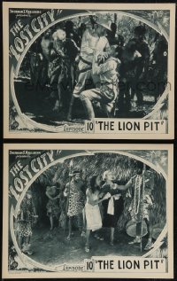 2y1618 LOST CITY 2 chapter 10 LCs 1935 cool high-voltage jungle sci-fi serial, The Lion Pit!