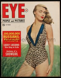 2y0591 EYE: PEOPLE & PICTURES magazine September 1949 sexy Nita Talbot by Ewing Krainin on cover!