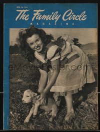 2y0589 FAMILY CIRCLE magazine April 26, 1946 super young Marilyn Monroe, her second cover ever!