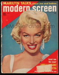 2y0612 MODERN SCREEN magazine September 1954 Marilyn Monroe Talks About Joe DiMaggio and babies!