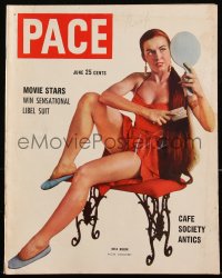 2y0598 PACE magazine June 1950 sexy MGM discovery Nita Bieber by Christa on the cover!