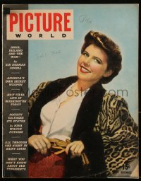 2y0587 PICTURE WORLD vol 1 no 3 magazine December 1942 covergirl Marilyn Sable in ocelot & beaver!