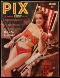 2y0588 PIX magazine August 1944 Shutterbugs - Sex or Science?, Your Bed Attitude, Vol. 1, No. 1!