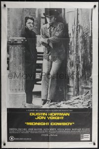 2y0812 MIDNIGHT COWBOY 1sh 1969 Dustin Hoffman, Jon Voight, John Schlesinger classic, x-rated!