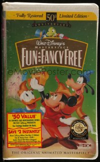 2y1678 FUN & FANCY FREE sealed VHS tape R1997 Walt Disney, Mickey Mouse, Goofy & Donald Donald!