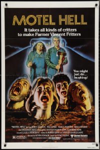 2y0819 MOTEL HELL 1sh 1980 it takes all kinds of critters to make Farmer Vincent Fritters!