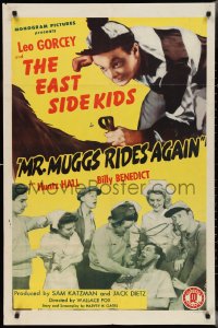 2y0821 MR MUGGS RIDES AGAIN 1sh 1945 horse jockey Leo Gorcey, Huntz Hall & The East Side Kids!