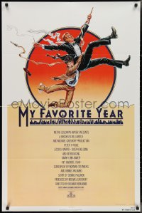 2y0828 MY FAVORITE YEAR 1sh 1982 art of Peter O'Toole & Mark Linn-Baker by John Alvin!