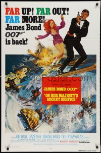 2y0841 ON HER MAJESTY'S SECRET SERVICE int'l 1sh R1980 George Lazenby as James Bond, different!