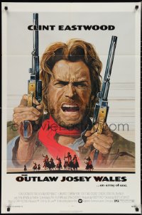 2y0842 OUTLAW JOSEY WALES NSS style 1sh 1976 Clint Eastwood is an army of one, Anderson art!