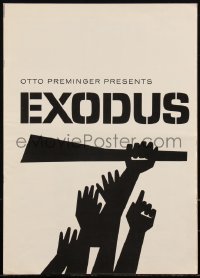 2y0143 EXODUS pressbook 1961 directed by Otto Preminger, lots of Saul Bass artwork throughout!