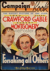 2y0147 FORSAKING ALL OTHERS pressbook 1934 Joan Crawford, Clark Gable, Robert Montgomery, very rare!