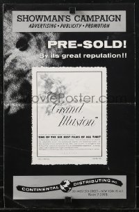 2y0344 GRAND ILLUSION pressbook R1960s Jean Renoir's classic La Grande Illusion, Erich von Stroheim