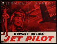 2y0168 JET PILOT pressbook 1957 John Wayne flies with the Screaming Eagles, Janet Leigh, Hughes