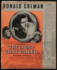 2y0178 LIGHT THAT FAILED pressbook 1941 Ronald Colman is a famous painter slowly going blind, rare!