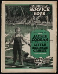 2y0347 LITTLE ROBINSON CRUSOE pressbook 1924 Jackie Coogan shipwrecked on an island, ultra rare!