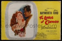 2y0180 LOVES OF CARMEN pressbook 1948 Crandell art of Rita Hayworth & Glenn Ford, w/magazine, rare!