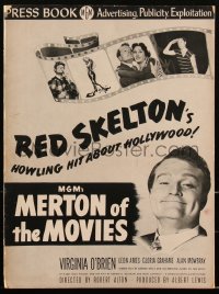 2y0187 MERTON OF THE MOVIES pressbook 1947 Red Skelton's howling hit about Hollywood, ultra rare!