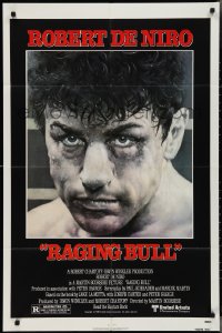 2y0853 RAGING BULL 1sh 1980 Hagio art of Robert De Niro, Martin Scorsese boxing classic!