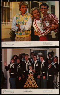 2y0310 REVENGE OF THE NERDS 8 color 11x14 stills 1984 Robert Carradine & Edwards get even with jocks!