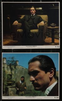 2y1975 GODFATHER PART II 12 8x10 mini LCs 1974 Al Pacino, Robert De Niro, Francis Ford Coppola classic