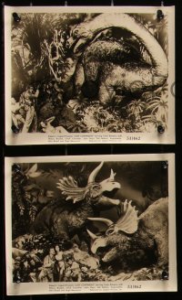 2y2099 LOST CONTINENT 3 8x10 stills 1951 Cesar Romero, fx scenes with dinosaurs fighting!