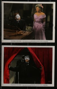 2y2085 PHANTOM OF THE OPERA 4 color 8x10 stills R1948 Claude Rains, Susanna Foster, Universal horror!