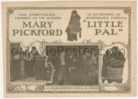 2y1657 LITTLE PAL herald 1915 Mary Pickford is the unrivaled favorite of the screen, ultra rare!