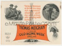 2y1662 OLD HOME WEEK herald 1925 Thomas Meighan, Lila Lee, cool gushing oil well art, rare!