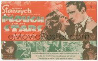 2y1635 PLOUGH & THE STARS herald 1936 Barbara Stanwyck & Preston Foster, John Ford, ultra rare!