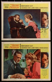 2y1419 FREUD 8 LCs 1963 John Huston directed, Montgomery Clift, Susannah York, The Secret Passion!