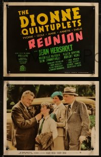 2y0306 REUNION 6 color-glos 11x14 stills 1936 Dionne Quintuplets, Jean Hersholt & Hudson, ultra rare!