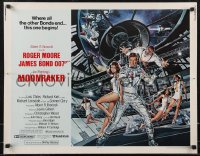 2z0824 MOONRAKER 1/2sh 1979 art of Moore as Bond & sexy Lois Chiles by Goozee!