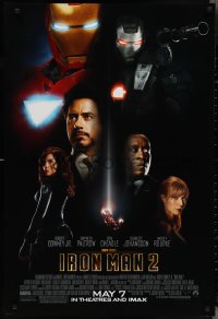 2z1004 IRON MAN 2 advance DS 1sh 2010 Marvel, Downey Jr, Cheadle, Paltrow, Scarlett Johansson!