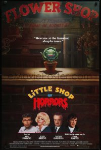 2z1052 LITTLE SHOP OF HORRORS 1sh 1986 artwork of carnivorous plant, Rick Moranis, Steve Martin!