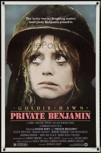 2z1107 PRIVATE BENJAMIN 1sh 1980 funny image of depressed soldier Goldie Hawn!