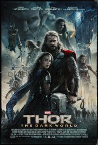 2z1192 THOR: THE DARK WORLD advance DS 1sh 2013 Chris Hemsworth, sexy Natalie Portman & cast!