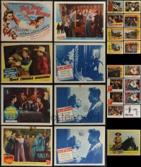 3a0344 LOT OF 23 SCENE LOBBY CARDS & 2 TITLE CARDS 1940s-1960s incomplete sets from several movies!