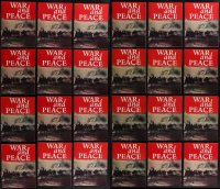 3a0211 LOT OF 24 WAR & PEACE ENGLISH SOUVENIR PROGRAM BOOKS 1966 Leo Tolstoy Russian epic!