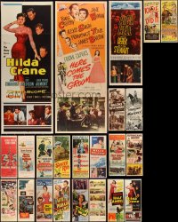 3a0548 LOT OF 23 FORMERLY FOLDED INSERTS 1940s-1960s a variety of cool movie images!