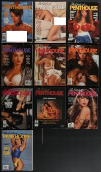 3a0150 LOT OF 10 1992 GIRLS OF PENTHOUSE MAGAZINES 1992 sexy nude images & great articles!