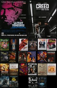 3a0655 LOT OF 24 FORMERLY FOLDED FRENCH 15X21 POSTERS 1990s-2010s a variety of cool movie images!